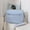 blue, variant on Simple Flap Shoulder Bag For Women Fashion Small Square Bags Casual Style Crossbody Bag Wide Strap Handbag Purse Shopping Tote