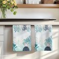 thumbnail image 7 of Coastal Starfish Kitchen Towels Set of 2, Ocean Weeping Coral Beach Conch Turquoise Absorbent Dish Towels for Kitchen, Microfiber Hand Towel, Quick Drying Tea Towel for Cleaning Decorative Dishcloths, 7 of 7