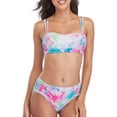 thumbnail image 1 of Ensemble Bikini Deux Pièces Léopard pour Femmes Maillots de Bain Bandeau, 1 of 7