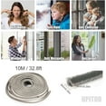 thumbnail image 6 of UPITOR Felt Pile Weather Stripping 1 Roll 32.8ft - Perfect for Sliding Windows and Door Frames Side Brush Seal，Draft Stopper Soundproofing for Outdoor Automotive Seal Strip Tape, 6 of 8