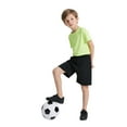 thumbnail image 2 of TOPTIE Big Boys Youth Soccer Short, 8 Inches Running Shorts with Pockets-Black-L/ 14-16, 2 of 7