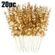 thumbnail image 1 of 20 hojas artificiales doradas con ramas y hojas, 38 cm, para jarrones, ramos de boda y decoración del hogar (dorado), 1 of 7