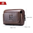thumbnail image 7 of Men Leather Belt Pouch Waist Bag Fanny Pack Phone Pouch with Belt Loop, 7 of 7