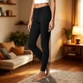 thumbnail image 4 of Kezqiaxn Sweat Pants for Womens Fashion Elastic Waist Warm Casual Trousers Womens Sweatpants Fall Winter Clothes, 4 of 7