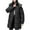 Black, variant on ZVNAΖH Long Puffer Coat for Women Plus Size Overcoat Winter Quilted Jacket Warm Parka Jacket Casual Cardigan Jacket