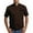 Brown, variant on Men's Casual Chef Suit, Solid Color Short Sleeve Professional Kitchen Uniform for Restaurant Hotel Chefs Comfortable Stylish Wear,Black L