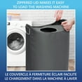 thumbnail image 3 of Laundry Hamper 65L Oversized Charcoal, 3 of 3
