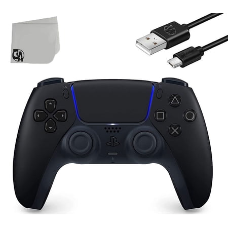 DualSense PlayStation Wireless Controller - Black - Like New With Charging Cable Bundle BOLT AXTION