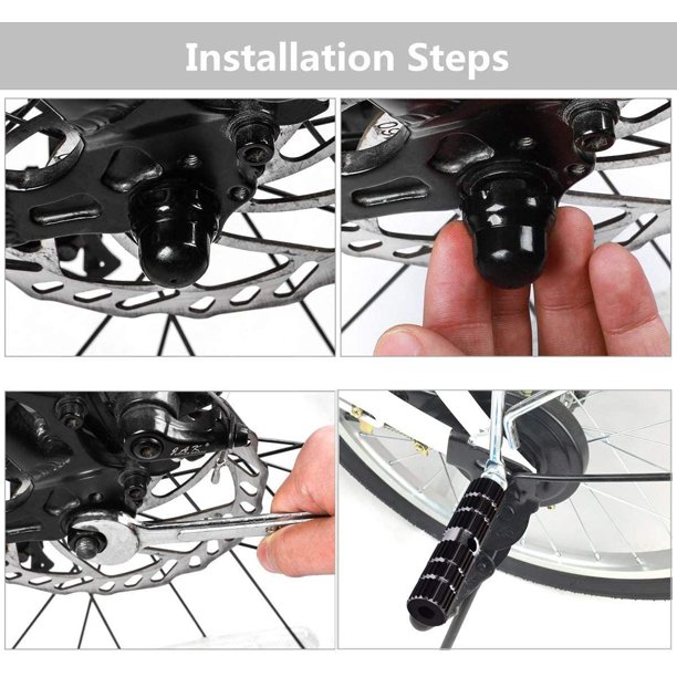 Pegs Cale-pieds En Alliage D'aluminium – Pour Essieux 9 Mm, Avant/arrière, Rainures Antidérapantes – Charge Max 100 Kg, BMX Et Vélos Enfants/adultes (bleu)
