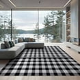 thumbnail image 2 of ODIKA Plaid Bold Fabric Checkered Diagonal Layout Bathroom Checked for Dining Room, Large Office, Lounge, Non-Slip Chair-Friendly, 2 of 7