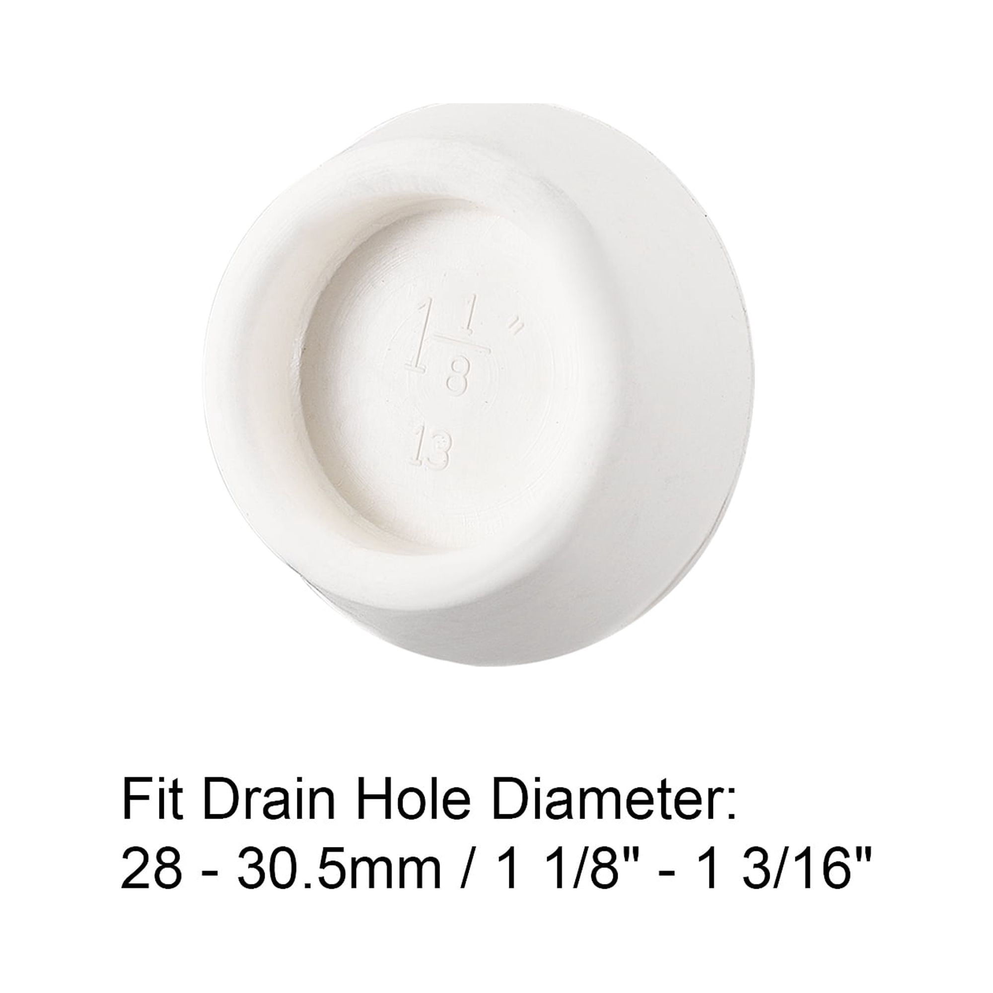 Unique Bargains Rubber Plug Drain Stopper with Hanging Ring for Bathtub 1.04"x1.26"x0.45"