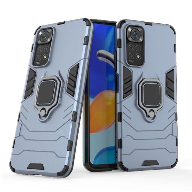Funda para Xiaomi Redmi Note 11S con Soporte Anillo Giratorio 360° y Protección Resistente a Golpes y Caídas