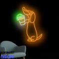 thumbnail image 2 of Handmadetneonsign Dachshund Drinking Tequila Neon Sign, Dachshund Tequila Led Sign, Bar Wall Art 93639, 2 of 5
