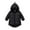 Black, variant on Coerni Girls and Toddlers' Heavyweight Hooded Puffer Jacket Cute Cartoon Dinosaur Long Quilted Padded Coat Zip UP Warm Outerwear