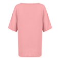 thumbnail image 4 of Timegard Tops for Women V Neck Short Sleeve Comfy Solid Color Loose Blouse Casual Basic Tee Shirts Tops, 4 of 5