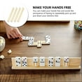 thumbnail image 5 of Monyance desktop domino racks Wooden Domino Holders 4pcs for Mexican Train Mahjong(7.48X0.91X0.71Inches), 5 of 10