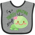 thumbnail image 3 of Inktastic Im a Turtle-ly Amazing Girl Cute Turtle Girls Baby Bib, 3 of 4