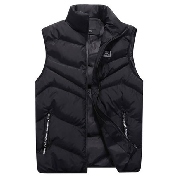Mens Coats and Jackets Plus Size Fashion Stand Collar Color Waistcoat ...