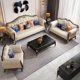 thumbnail image 5 of American high quality leather sofa combination light luxury style European solid wood carving sofa villa furniture My Lux Decor Round, 5 of 10