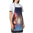 thumbnail image 4 of Easygdp Dreamy Forest Elf Apron Waterdrop Resistant with 2 Pockets,Oil Resistant Cooking Kitchen Chef Apron for Women Men, 4 of 7