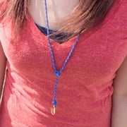 West Coast Paracord Anchor and Hook Wrap Bracelets - Adjustable Bracelet with Anchor or Hook - Nautical Fashion Accessory - Necklace or Bracelet (Royal Blue Silver Anchor)