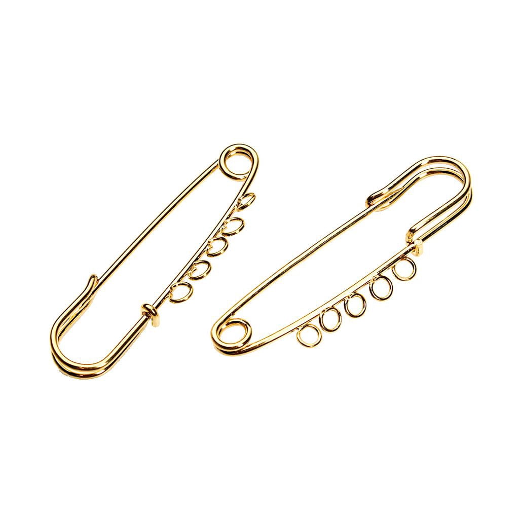 S SERENABLE 3x 10 Pins Brooch Safety Accessories Pin with Rings Can Arrange in Groups Pendants DIY Brooch Jewelry