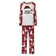 thumbnail image 5 of REORIAFEE Matching Pajamas for Family Christmas 2 Piece Loungewear Long Sleeve Top and Pant Plaid Soft Lightweight Sleepwear Red S-2XL, 5 of 7