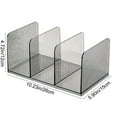 thumbnail image 2 of Acrylic 3-Slot Desktop Organizer for Office, Home & Study – Space-Saving File Rack for Books, Tablets & Documents – 1 Pack Multifunctional Storage Stand, 2 of 5
