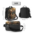 thumbnail image 2 of Vsdgher Sunshine Butterfly Flower Bear Pattern Reusable Lunch Box, Insulated Lunch Bag Thickened Thermal Leakproof Lunch Tote Bag for Adult Office & Travel Picnic, 2 of 7