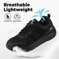 thumbnail image 3 of FitVille Mens Walking Shoes Extra Wide Lightweight Sneakers Casual Shoes, All Black, 13 x-Wide, 3 of 8