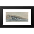 thumbnail image 2 of James Ward 14x8 Black Modern Framed Museum Art Print Titled - Sea Breaking on Stony Cliffs at Left, 2 of 5
