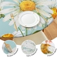thumbnail image 4 of Lightblue Daisy Flower Watercolor Pattern Round Fitted Tablecloth with Elastic Edge,Dining Table Cover Waterproof,Outdoor Round Tablecloth for Camping,Dining,Indoor and Outdoor, 4 of 7