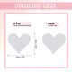 thumbnail image 2 of Uxcell 4Pack Parche de Corazón Termoadhesivo, Parche Bordado de Corazón de 70 mm Blanco, 2 of 7