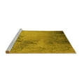 thumbnail image 2 of Ahgly Company Machine Washable Indoor Rectangle Oriental Yellow Industrial Area Rugs, 2' x 5', 2 of 4