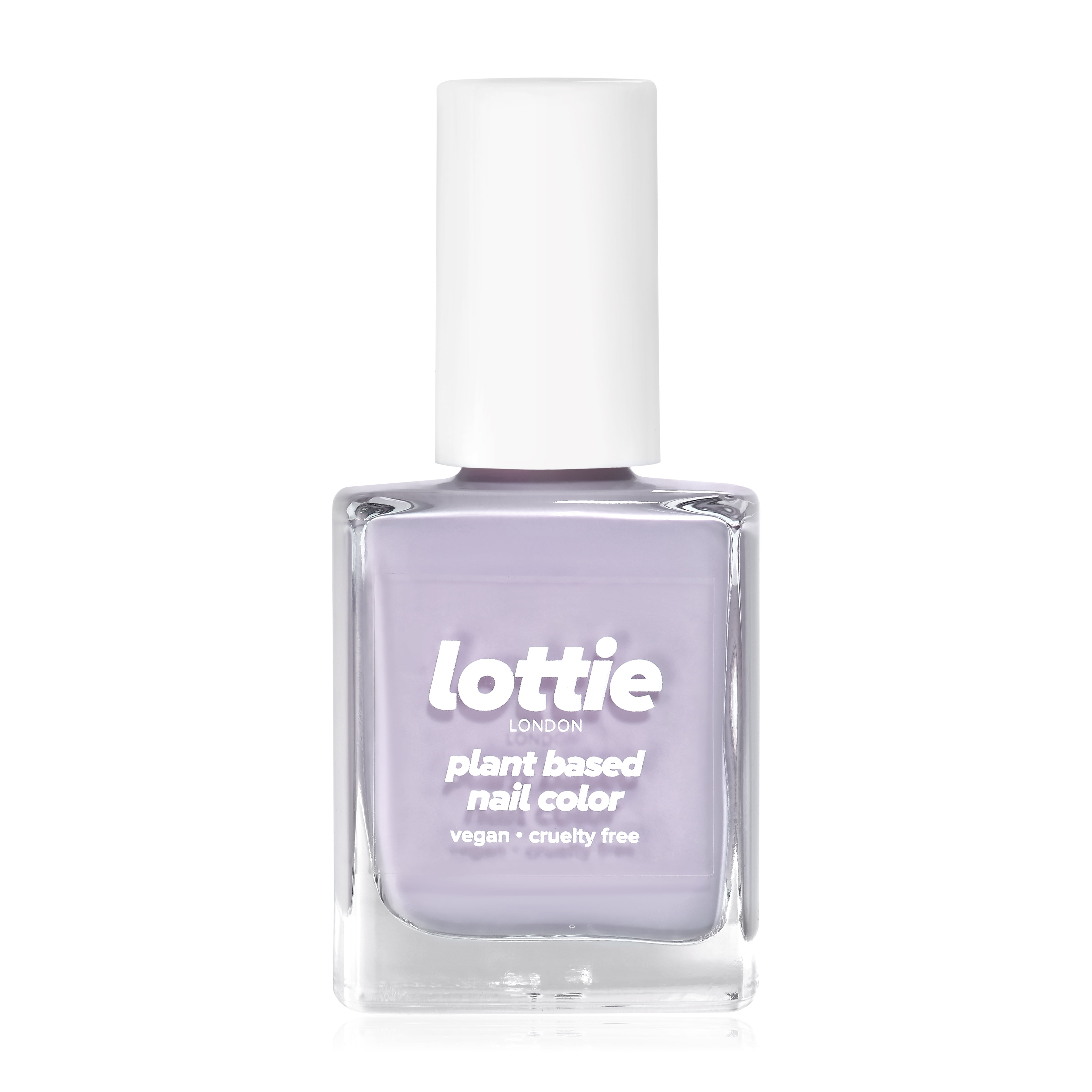 Lottie London Plant based Gel Nail Color, All Free, pastel lilac, Mood, 0.33 oz