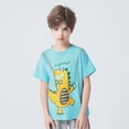 thumbnail image 2 of Vividxx Boys Summer Short Sleeve T-Shirt Tees Dinosaur Graphic Kids Casual Tops Comfortable Tee For And Children Age 4 12 O-Neck Stylish Dailywear, 2 of 4