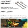 thumbnail image 3 of Camping Titanium Spork Spoon Outdoor Lightweight Fork Tableware Portable Picnic Hiking Travelling Ultralight Dinnerware WSTT-111, 3 of 5