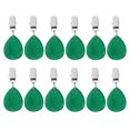 thumbnail image 1 of Uxcell 12Pcs Pesos de Mantel, Colgante de Mantel de Mármol con Clip de Metal en Forma de Gota, Verde, 1 of 6