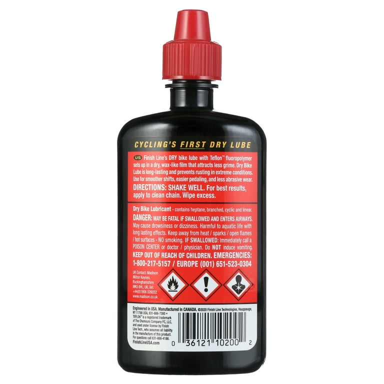Finish Line No Drip Bicycle Chain Luber Kit 4 oz Walmart