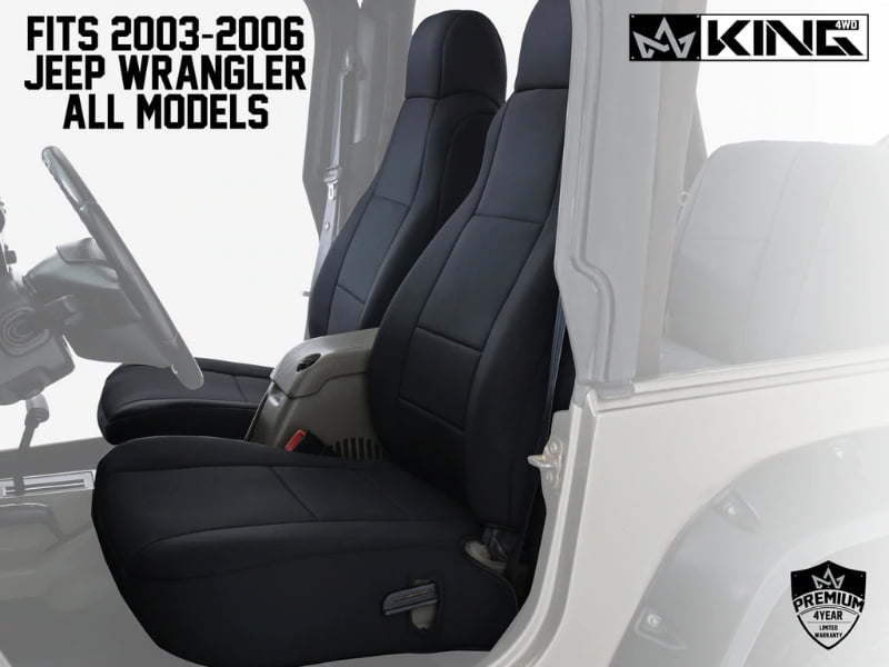 King 4WD 11010601 Premium Neoprene Seat Cover for 2003-2006 Jeep Wrangler ( TJ) 