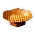 thumbnail image 3 of Soporte para frutero con base, cuenco de pedestal tejido, decoración de mesa, plato para aperitivos, postre, pastel, soporte decorativo para mesa de forma de lirio, 3 of 9