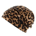 thumbnail image 5 of HEMOTON Satin Lined Hats Sleeping Silk Hair Bonnet Miss Women's Leopard, 5 of 8