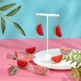 thumbnail image 2 of 100Pcs DIY Watermelon Shape Dangle Earring Making Kits Including Resin Pendants Brass Earring Hooks and Jump Rings Red 100pcs/box, 2 of 6