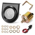 thumbnail image 1 of Automobile Oil Pressure Gauge Refitting 52mm Automobile Oil Pressure Instrument 0~100PSI Oil Pressure Gauge With Sensors 12.0V Automobile General Instrument Vehicle Meter, 1 of 7