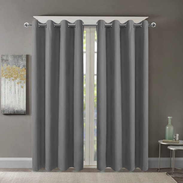 Pro Space Blackout Curtains Grommet Thermal Insulated Curtains Room