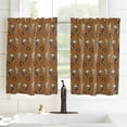 thumbnail image 3 of Cowboy Christmas Kitchen Curtain 2 Panels Curtains 54 Inch Length, Western Brown Cactus Xmas Sage Green Curtains Rod Pocket Curtains Window Drapes Treatment Window Cafe Curtains, 3 of 5