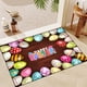 thumbnail image 5 of Tapete de Entrada con Diseño de Huevos de Pascua de Colores, de Goma, para Cocina, con Rayas de Corazón y Plumeria. Lavable. Ideal para La Entrada de La Habitación, El Comedor o La Puerta Principal., 5 of 6
