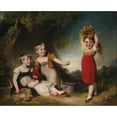 thumbnail image 3 of William Owen 24x20 Black Modern Framed Museum Art Print Titled - The Grandchildren of Sir William Heathcote, 3rd Baronet, 3 of 5