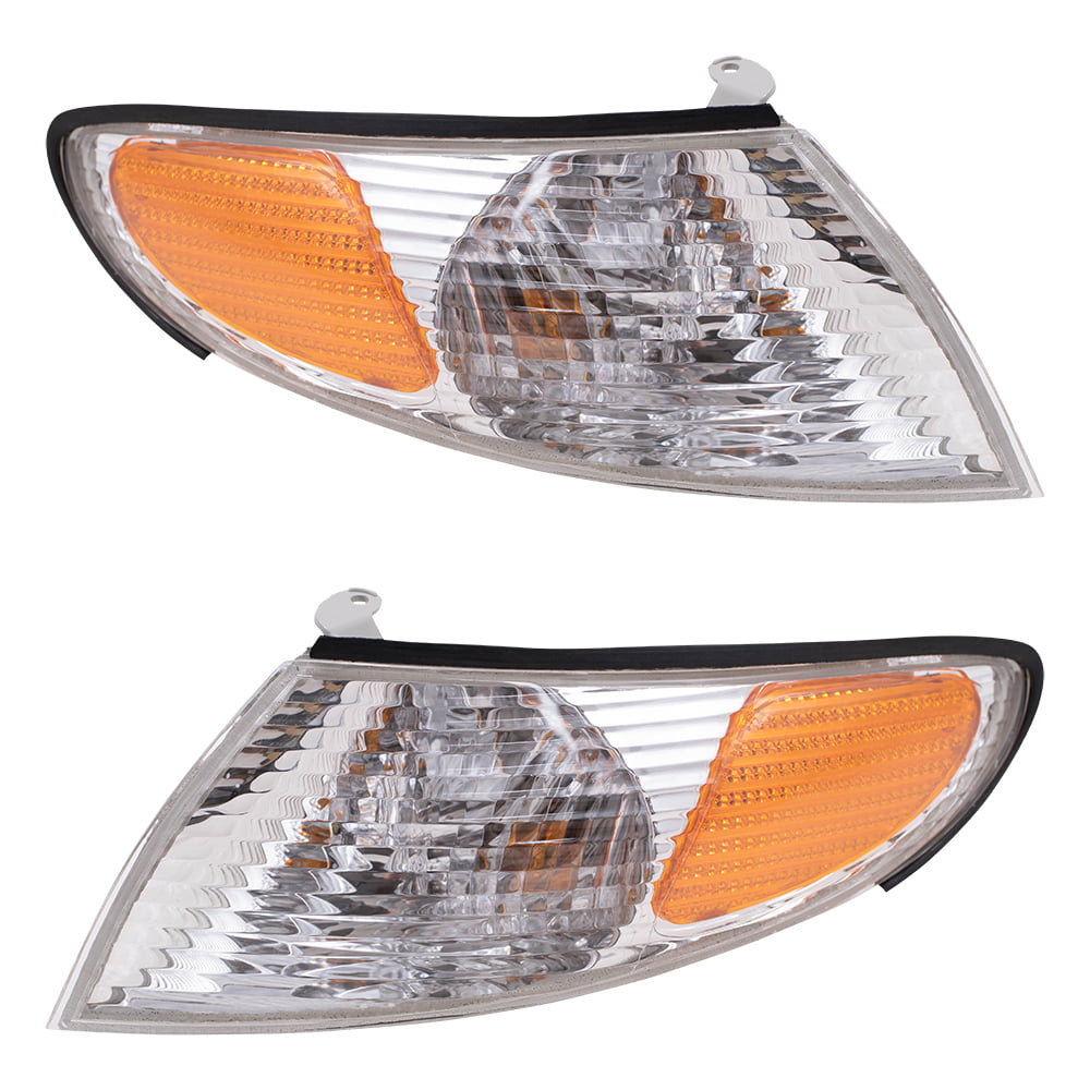 Driver and Passenger Park Signal Corner Marker Lights Lamps Replacement for Toyota 8162006040 8161006040 