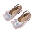 thumbnail image 5 of Viluyesy Girls Dress Shoes Closed Toe Mesh Bow Soft Sole Princess Wedding Shoes for Kids Silver Size 9.5 Toddler, 5 of 9